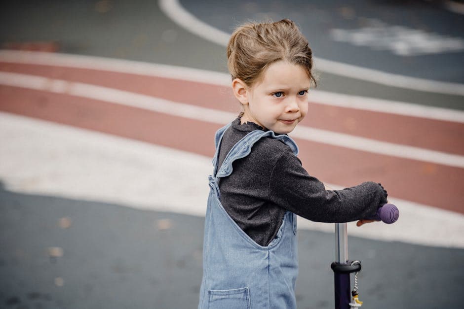 Child showing confidence after sports