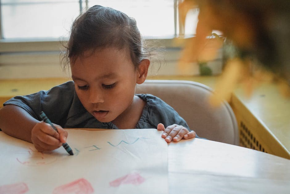 Child enjoying a hands-on learning activity